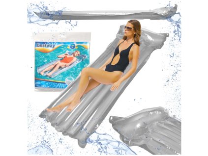 BESTWAY 44013 Nafukovací plavecký matrac sivý