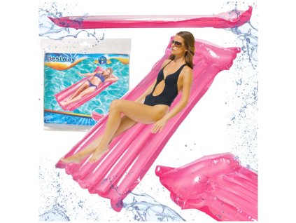 BESTWAY 44013 Nafukovací matrac na plávanie ružový