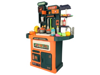 Kuchnia plastikowa z kranem swiatlami zestaw 77 elementow 140689