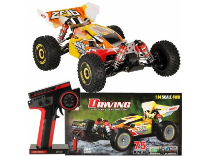 Samochod zdalnie sterowany na pilota RC WLToys 144010 Speed Racing 1 14 silnik bezszczotkowy 75km h 142515