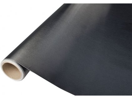 Fólia v rolke metalická kartáčovaná čierna 1,52x30m