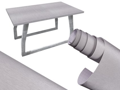 Fólia v rolke metalická kartáčovaná sivá1,52x30m