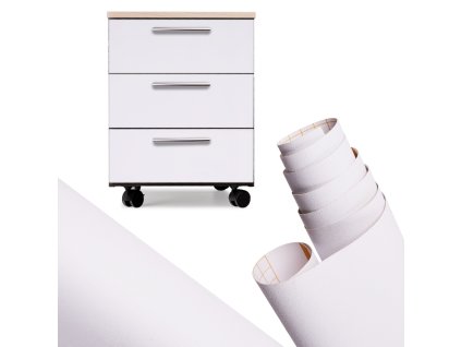 Samolepiaca fólia v rolke biely vinyl 1,22x50m