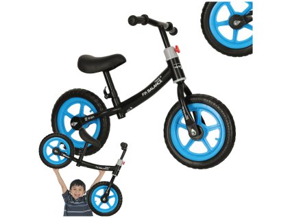 Trojkolka Fix Balance cross-country bike čierna a modrá