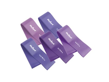 Gumy na cvičenie  - Mini Band L, 2.3-18.2 kg, 5 gum, REBEL ACTIVE