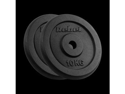 Kotúče na činky 2x10kg, 31mm, REBEL ACTIVE