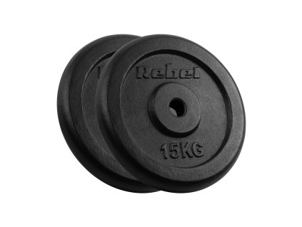 Kotúče na činky 2x15kg, 31mm, REBEL ACTIVE