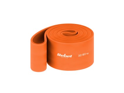 Guma na cvičenie - Power Band PL-7, oranžová 32-82 kg REBEL ACTIVE