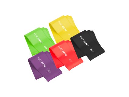 Gumy na cvičenie 2m - Long Band LTs-1, 1-5 kg, 5 gum, REBEL ACTIVE