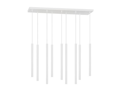 Biele závesné svietidlo 9x20W G9 HARMONI