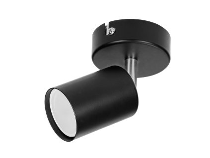 Čierne svietidlo GU10, stropné/nástenné 50W