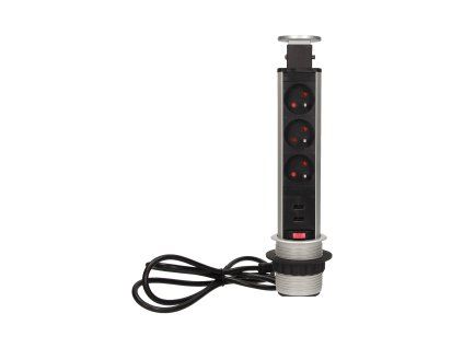 Výsuvná zásuvka s USB O-OR-AE-1349