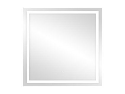 Štvorcové LED zrkadlo 80x80 cm s vypínačom