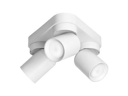 Biela stropná a nástenná lampa GU10, 3x12W