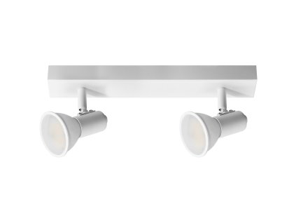 Biela nástenná a stropná lampa GU10 2x60W IP20