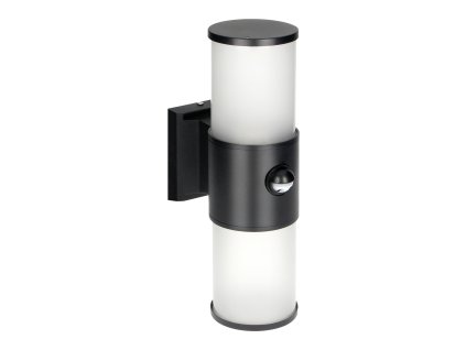 Záhradné svietidlo s pohybovým senzorom 2xE27 IP54 čierne