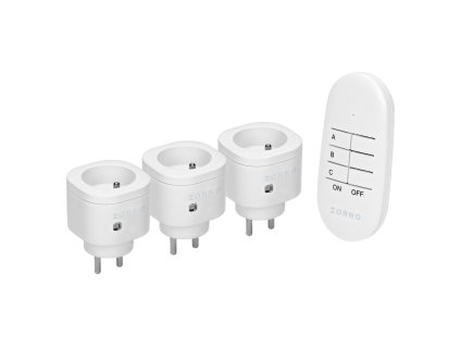 Bezdrôtové mini zásuvky s diaľkovým ovládaním 3+1