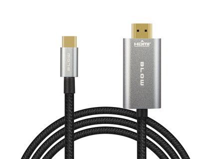 HDMI na USB-C kábel 2m pletený 4K kompatibilný