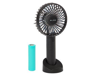 Prenosný USB ventilátor s batériou čierny