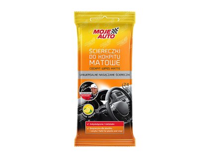 Matné utierky na kokpit citrón, 24 ks