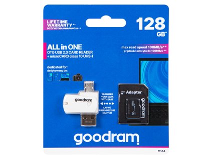 128GB microSDXC karta s čítačkou kariet