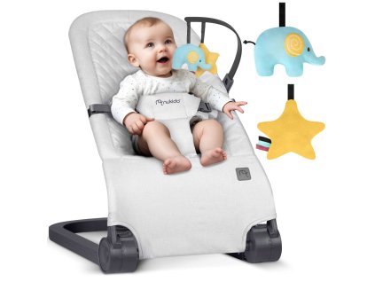 Lehátko pre bábätká NK-52 Nukido - svetlo šedá