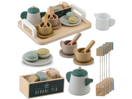 drewniany zestaw do herbaty n 47705
