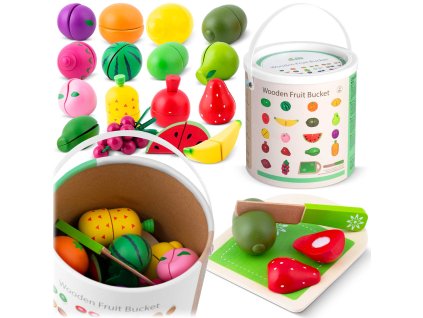 Drevená hračka ovocie na krájanie RK-872 Ricokids