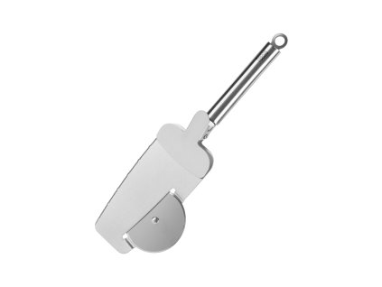 Krájač na pizzu s rezacím kolieskom, zúbkovaným okrajom a lopatkou s klipom