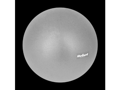 Mini gymnastická lopta na pilates rehabilitačná 25cm, farba šedá, REBEL ACTIVE