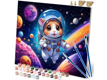 Obraz na maľovanie podľa čísel 40x50 cm Massido Astronaut