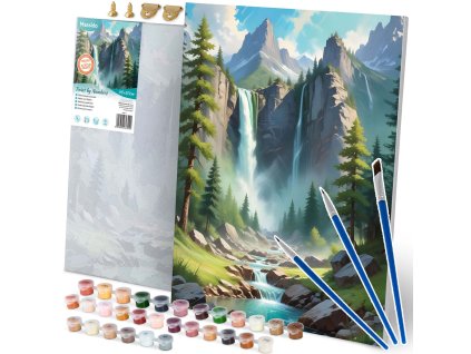 Obraz na maľovanie podľa čísel 40x50 cm Massido horská krajina