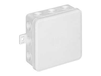 Rozvodná skrinka IP54 12 vstupov biela 100x100x41mm