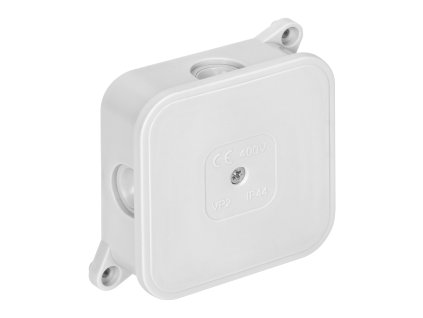 Rozvodná skrinka IP44 400V biela 85x85x35mm