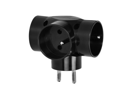 Rozbočovač zásuviek 3x2P s osvetlením