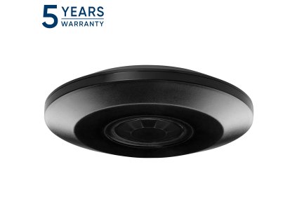 PIR Senzor Pohybu 360° Čierny, 2000W, IP20