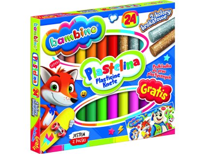 BAMBINO Plastelína klasická 24 farieb