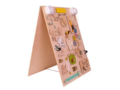 Drevená obojstranná tabuľa ZOO zvieratá