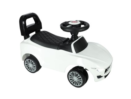 Jezdzik pchacz samochod z dzwiekiem i swiatlami bialy 142598