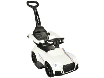 Jezdzik pchacz samochod z dzwiekiem i swiatlami bialy 142721