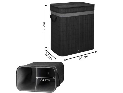 HA0159 BAMBUSOVÝ KÔŠ NA PRÁDLO