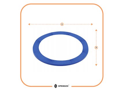 TP-12FT 366 CM MODRÝ KRYT NA TRAMPOLÍNU