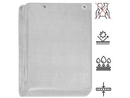 GA2139 PLACHTA 6 X 8 M SIVO-HNEDÁ