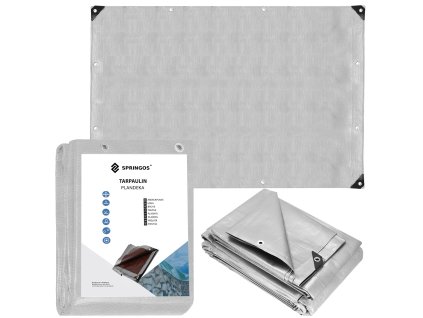 41412 ga2143 plandeka 4 x 6 m szaro brazowa M0