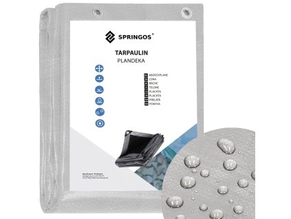 GA2161 PLACHTA 2 X 4 M SIVO-ČIERNA