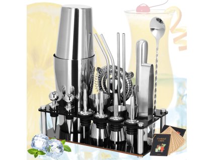 160071 ki0155 zestaw barmanski do drinkow shaker 600700 ml 14 elem M0