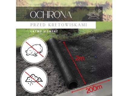 AN0010 SIEŤ PROTI KRTOM 45 GSM 2 X 200 M