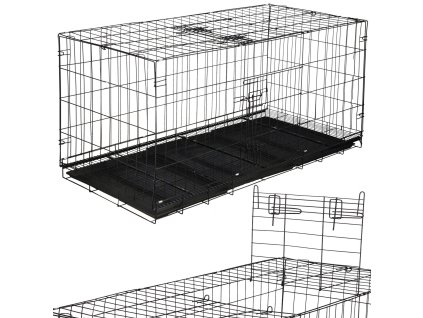 121330 pa1082 klatka dla zwierzat 130 x 60 x 70 cm M0