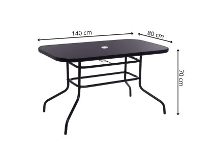 ZF0081 ZÁHRADNÝ STÔL 140 X 80 X 70 CM