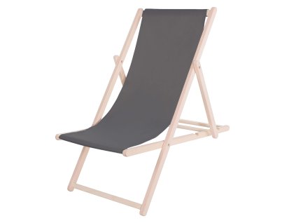 DC0001 GR Skladacie drevené lehátko GRAPHITE